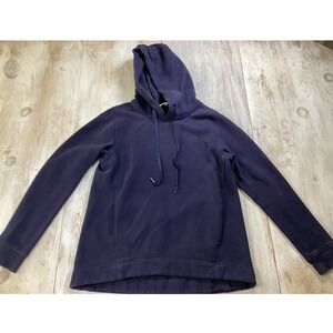 Lululemon Athletica Hoodie Pullover Navy Blue Size 4 Cotton Blend Casual Comfort